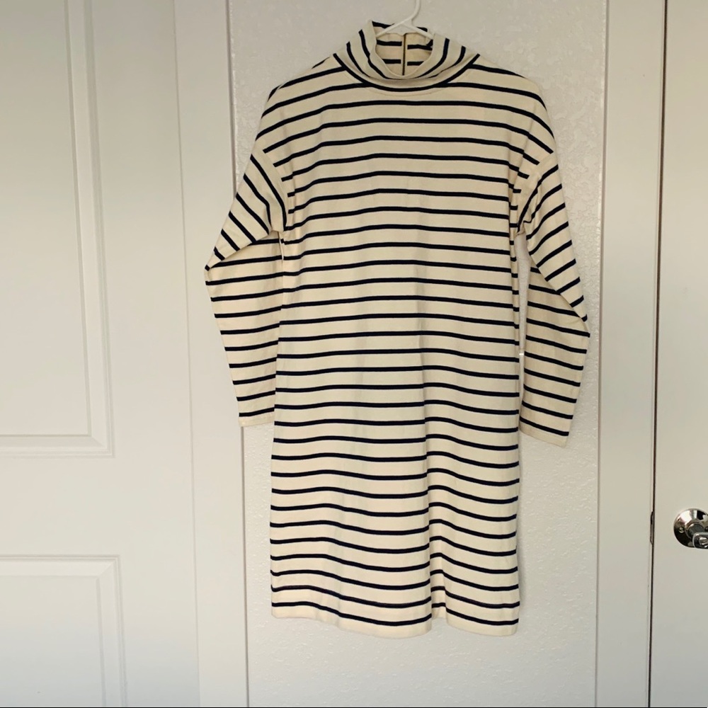 NWT Vineyard Vines Striped Funnel Neck Dress - Picture 2 of 11